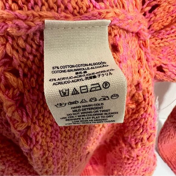 Free People Womens Hot Tropics V Neck Sweater Pullover Long Sleeve XS - Picture 8 of 9